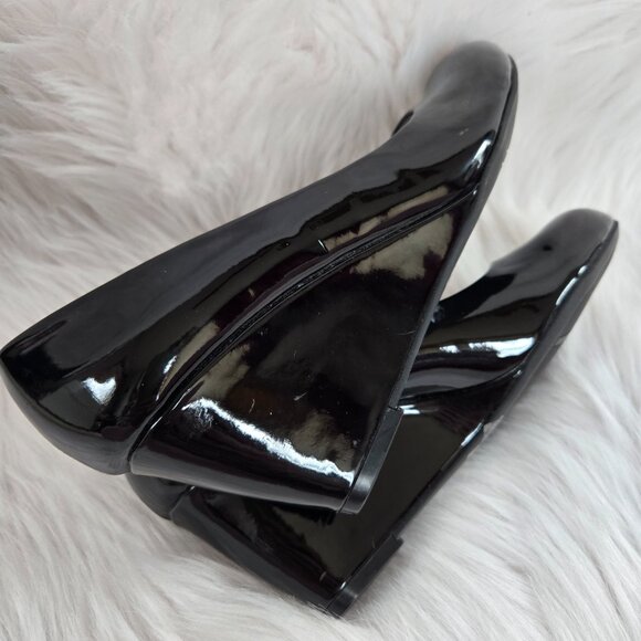 CHINESE LAUNDRY Nima Black Patent Wedge Pump Size 6.5 - Picture 6 of 11